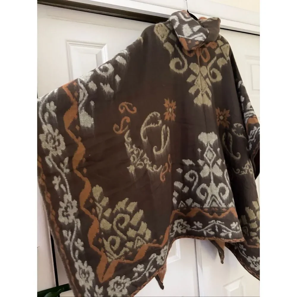 Free People Brown Printed Duster Top
